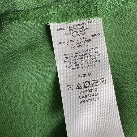 ⭐️ANN TAYLOR FACTORY Green Blouse with Gathered Neckline - Picture 5 of 6